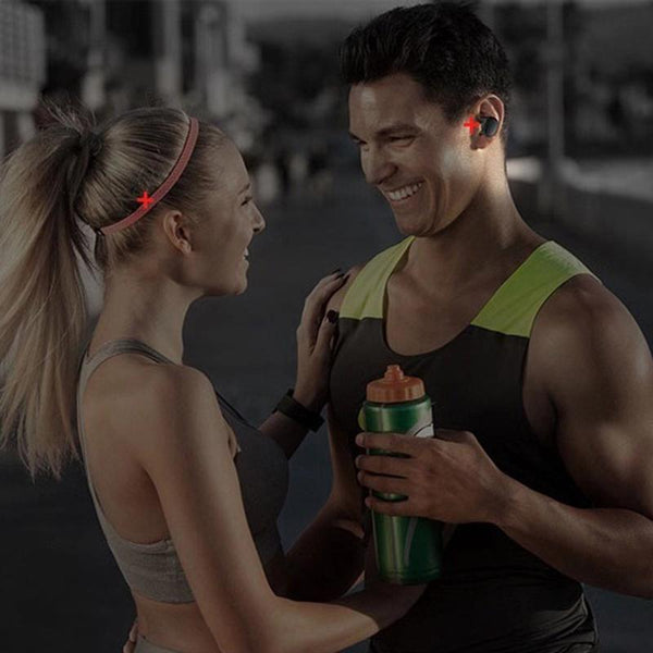 Waterproof Touch Wireless Bluetooth Earphones Charging Box Black Earbuds