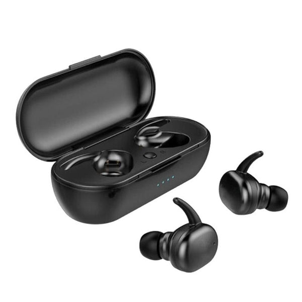 Waterproof Touch Wireless Bluetooth Earphones Charging Box Black Earbuds