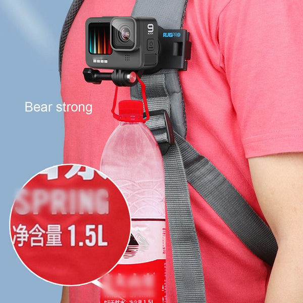 360 Degree Rotating Quick Release Backpack Strap Mount For Gopro Hero 12 Camera Cases Bags & Covers