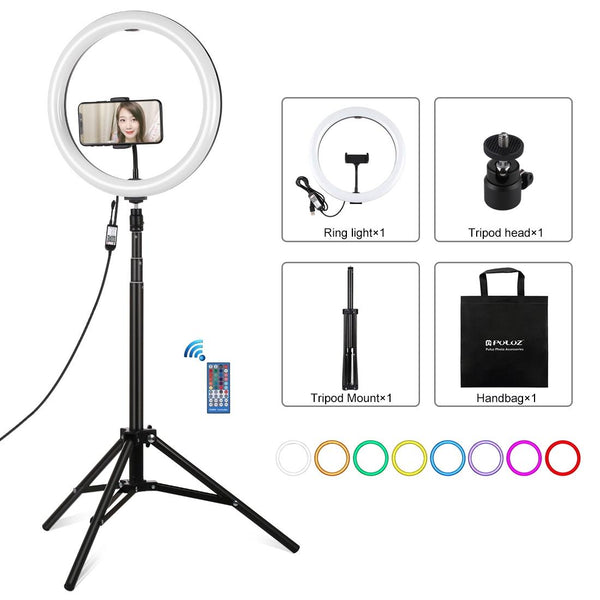 11.8 Inch Rgbw Led Ring Light Kit With Mount And Remote For Audio Video Other Lighting & Studio