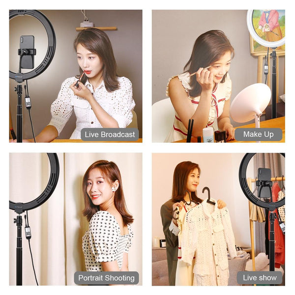 11.8 Inch Rgbw Led Ring Light Kit With Mount And Remote For Audio Video Other Lighting & Studio