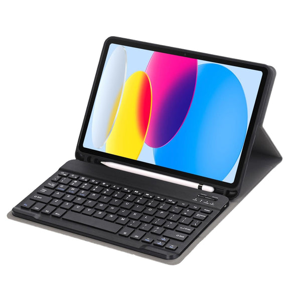 Parallel Deals Ultra Thin Bluetooth Keyboard Leather Tablet Case For Ipad 10.9 2022 With Pen Slot Black Laptop Cases & Bags