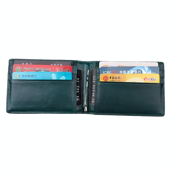 Anti Magnetic Leather Rfid Wallet Sleek & Secure Black Wallets