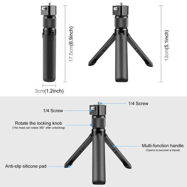 Insta360 X3 X4 Desktop Tripod Stand With Rotary Handle For Audio And Video Tripods & Monopods