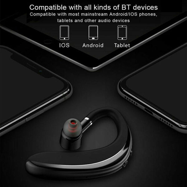 Wireless Business Sports Bluetooth Earphones Fast Charging 5.0 Black Earbuds