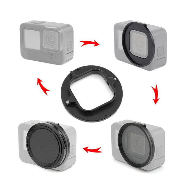 52Mm Cpl Uv Lens Filter + Adapter Ring For Gopro Hero12 Filters