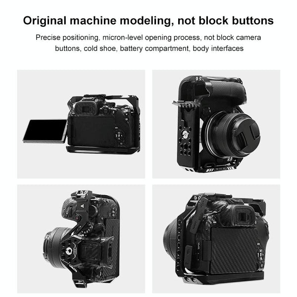 Metal Camera Cage For Canon Eos R10 Stabilizer Rig Black Audio And Video Equipment Stabilizers