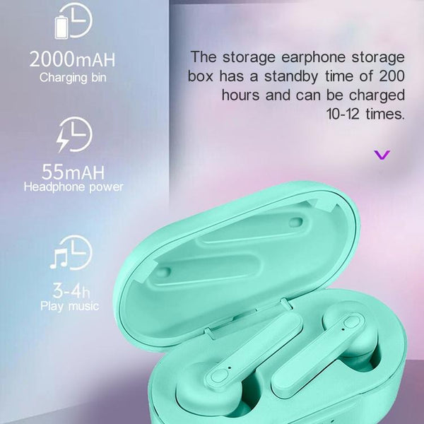 Waterproof Bluetooth Earphones With Magnetic Charging Box 5.0 Black Earbuds