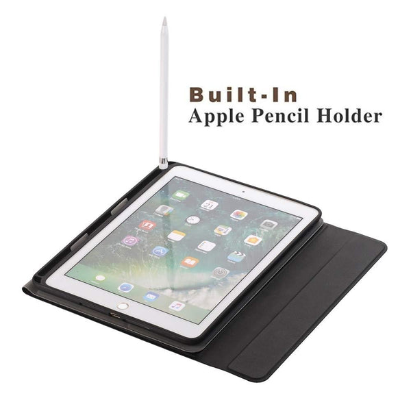 Bluetooth Keyboard & Leather Tablet Case For Ipad Pro / Air 9.7 With Detachable Design Pencil Holder Black Keyboards