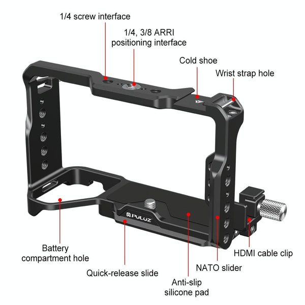 Sony A7cm2 7C Ii 7Cr Metal Camera Cage Stabilizer For Audio And Video Stabilizers
