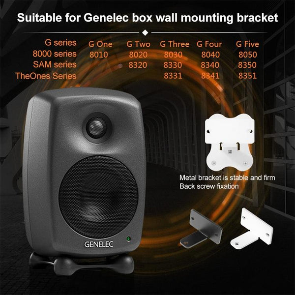 Wall Mounted Metal Bracket For Genelec G2 Hifi Speaker Black Speaker Mounts & Stands