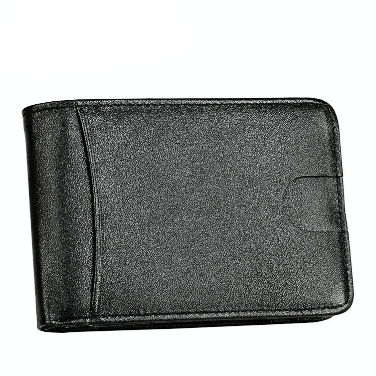 Leather Rfid Billfold Wallet Mini Size Black Wallets