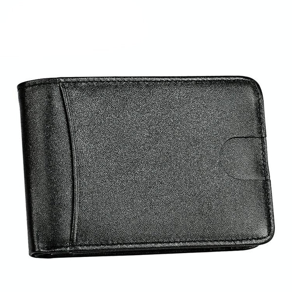 Leather Rfid Billfold Wallet Mini Size Black Wallets