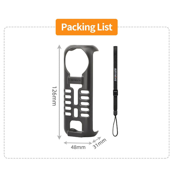 Graphene Protective Case For Insta360 X4 With Hand Strap Black Audio And Video Accessory Camera Cases Bags & Covers