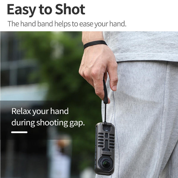 Graphene Protective Case For Insta360 X4 With Hand Strap Black Audio And Video Accessory Camera Cases Bags & Covers