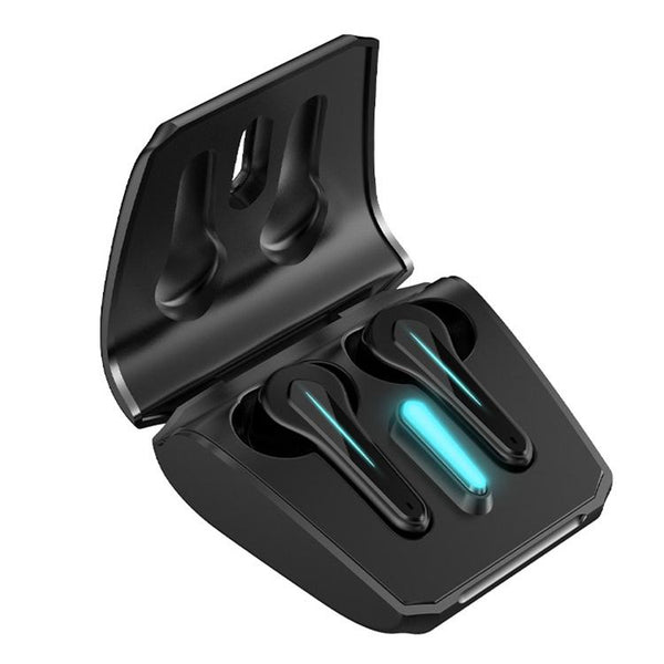 Wireless Gaming Earphones With Low Latency Black Headsets