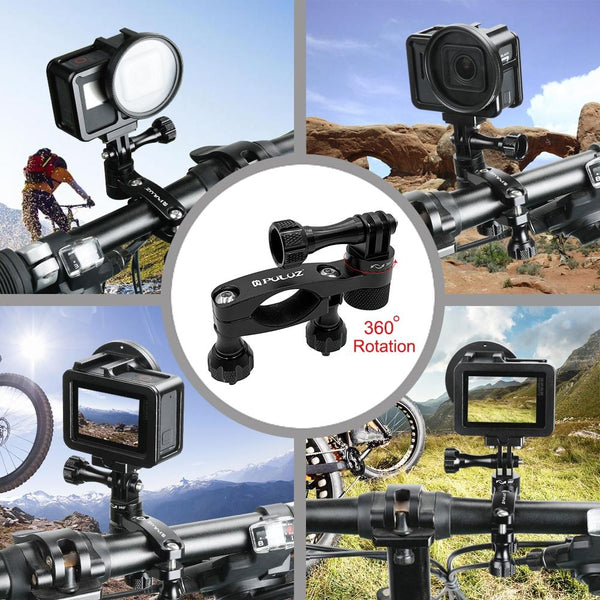 Universal Bike Handlebar Mount For Gopro Hero12 360 Degree Rotation Bike Camera Holders Mounts