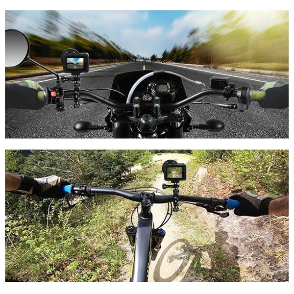 Universal Bike Handlebar Mount For Gopro Hero12 360 Degree Rotation Bike Camera Holders Mounts