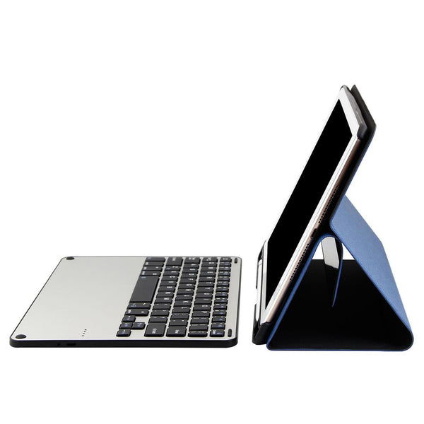 Bluetooth Keyboard & Tablet Case For Ipad Air / Pro 9.7 Detachable Aluminum Alloy Imitation Cloth Sleep Water Repellent Black Keyboards