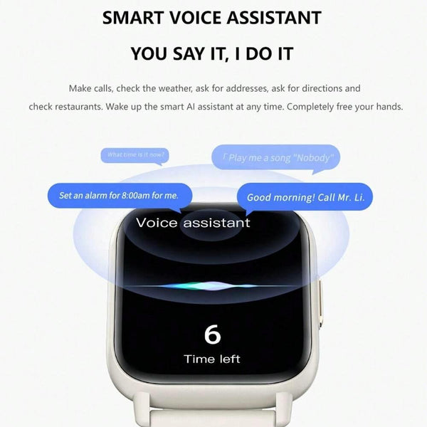 1.83In Ip68 Waterproof Smart Watch Support Monitoring Heart Rate Blood Oxygen Pressure Black Smart Watches