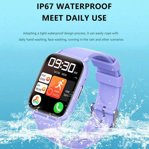 1.83In Ip68 Waterproof Smart Watch Support Monitoring Heart Rate Blood Oxygen Pressure Black Smart Watches