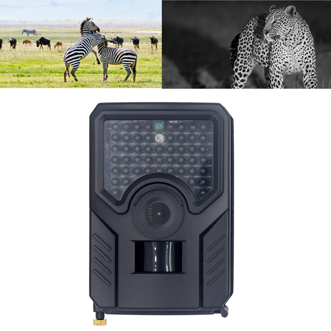 12Mp 1080P Hd Infrared Hunting Trail Camera With 120 Degree Wide Angle Lens And Ip56 Waterproof Design Supports Tf Card Pir Distance 15M Black Digital