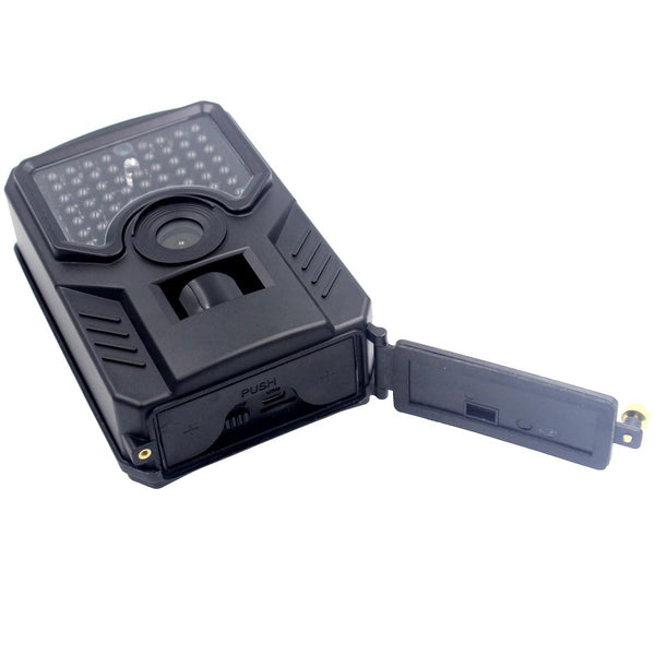 12Mp 1080P Hd Infrared Hunting Trail Camera With 120 Degree Wide Angle Lens And Ip56 Waterproof Design Supports Tf Card Pir Distance 15M Black Digital