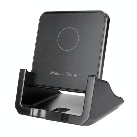 10W Vertical Wireless Charger For Mobile Phones Black Chargers & Cradles