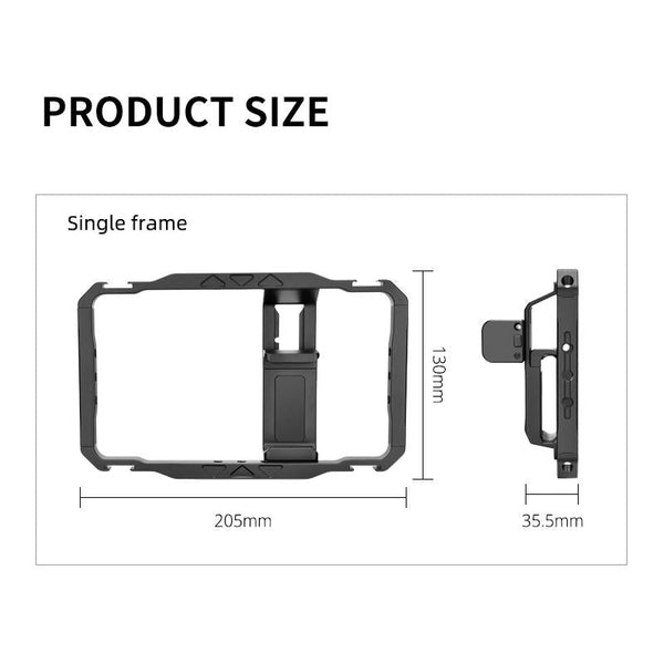 Vlogging Smartphone Video Rig Metal Cage In Black Mounts & Holders