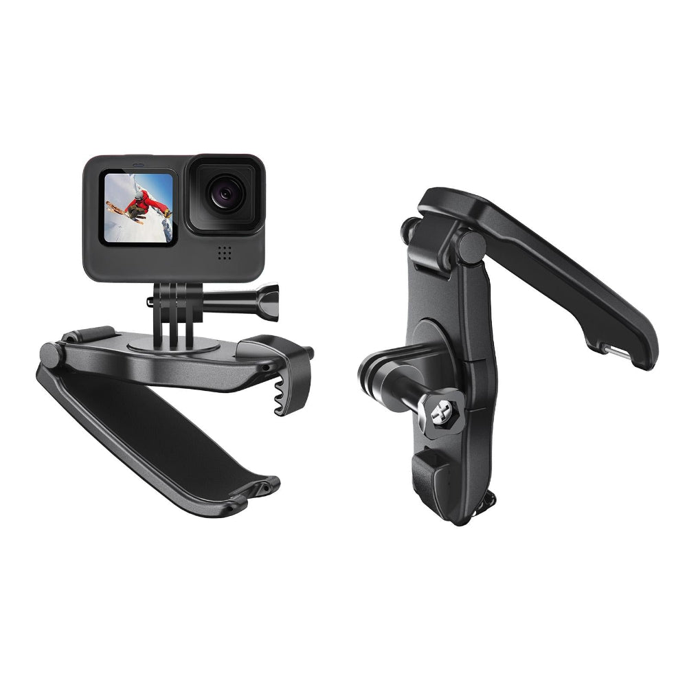 360 Degree Rotating Backpack Belt Clip Bracket For Action Cameras And Mobile Phones Bike Camera Holders Mounts