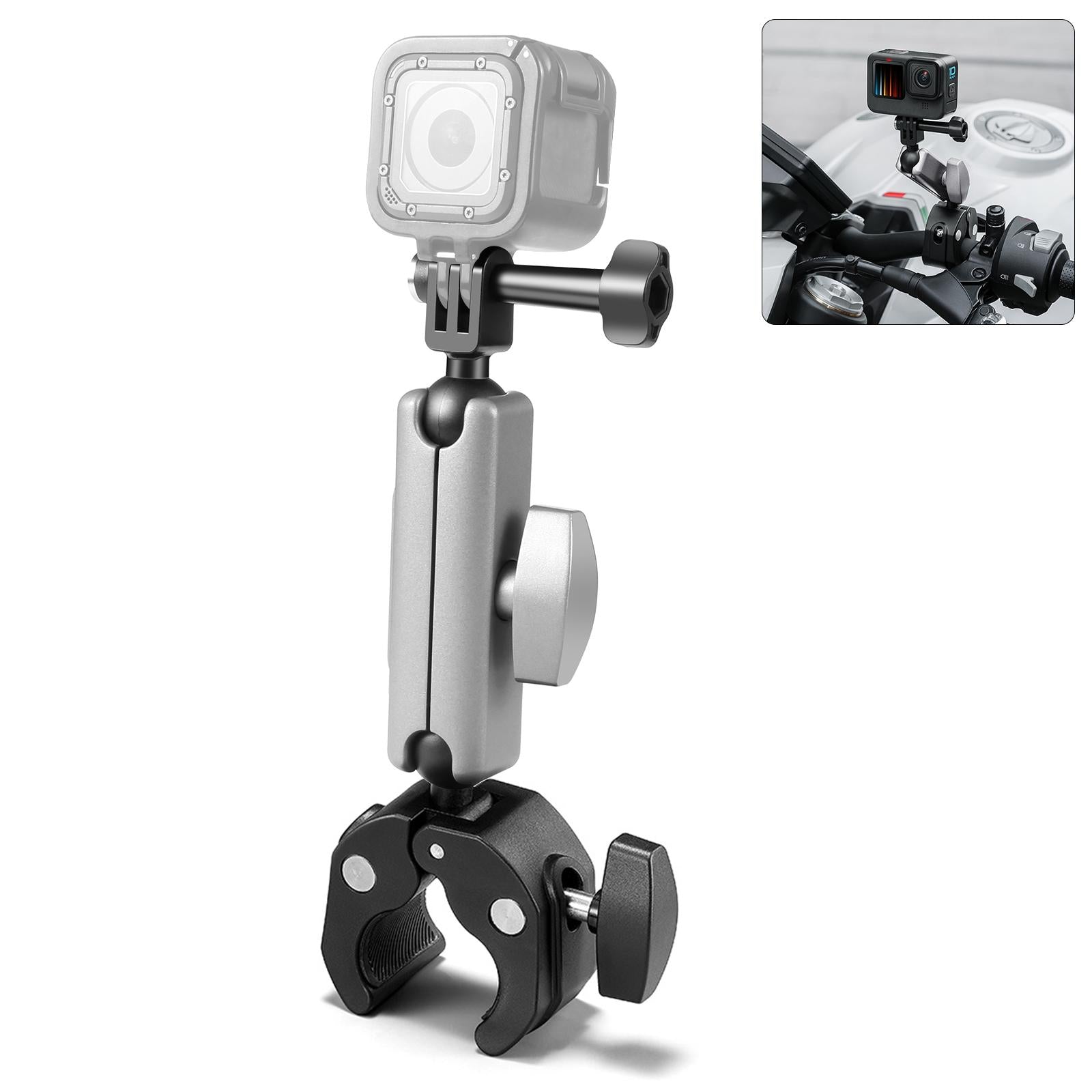 Motorcycle Pliers Mount With Adapter And Screw Bike Camera Holders Mounts