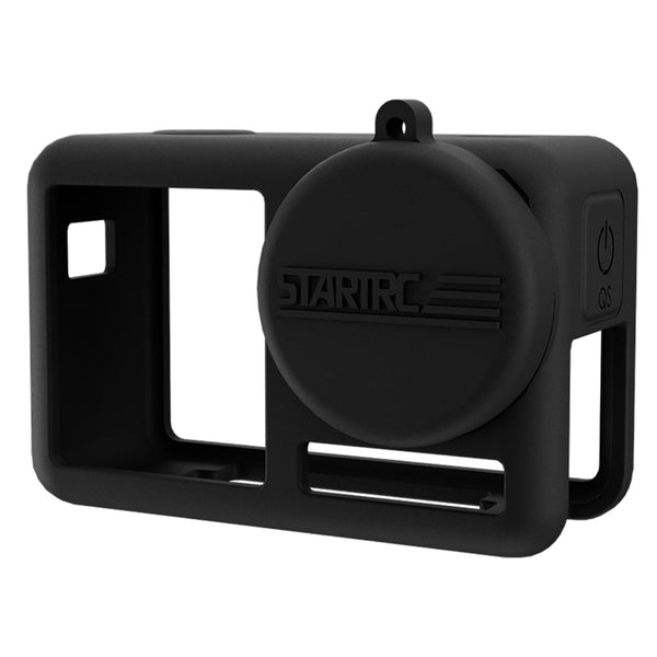 Shockproof Silicone Case With Lens Cap And Strap For Dji Action Camera Audio Video Camera Cases Bags & Covers