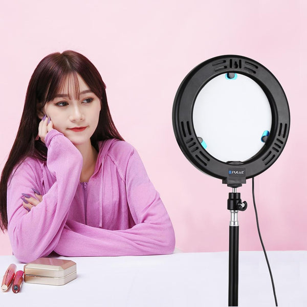 7.9 Inch Mirror Light With Tripod Usb Dual Colour Curved Ring For Vlogging Photography Other Lighting & Studio
