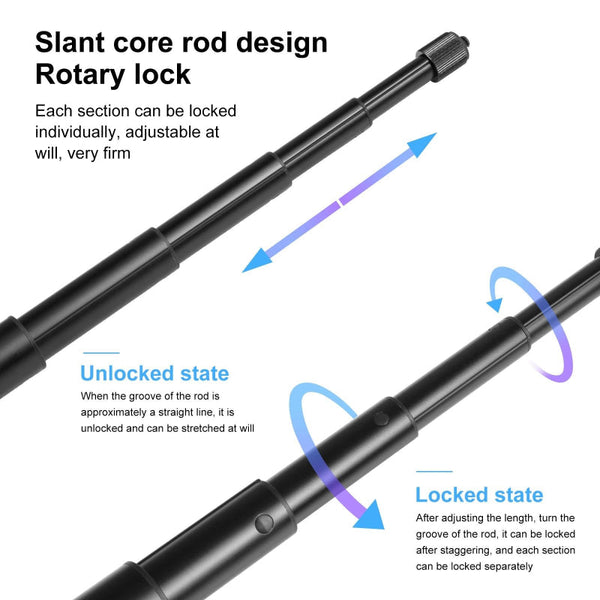 Insta360 X3 X4 Rotary Handle Monopod For Audio And Video Recording Tripods & Monopods