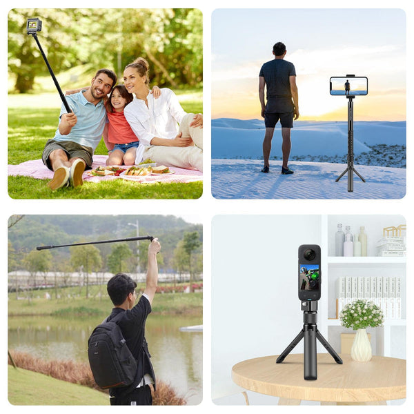 Insta360 X3 X4 Rotary Handle Monopod For Audio And Video Recording Tripods & Monopods