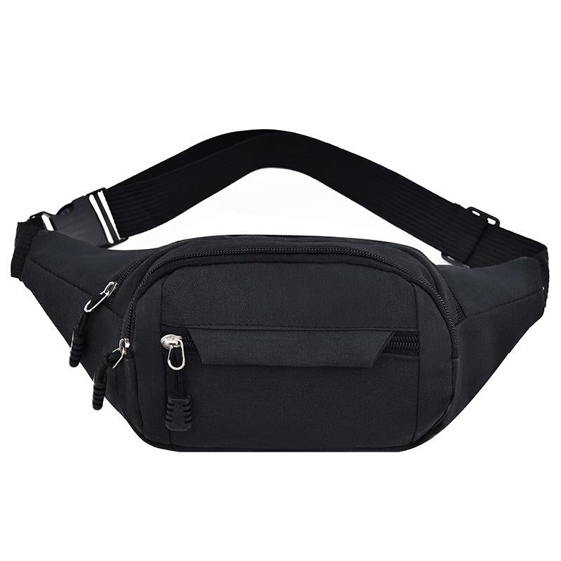 Waterproof Multi Pocket Chest Bag For Sports Black Bags