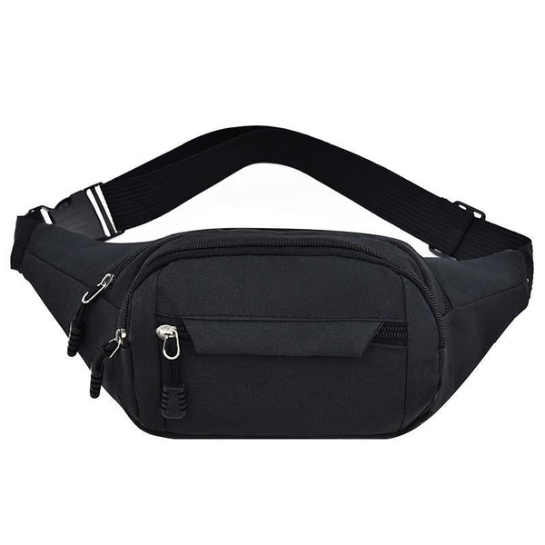 Waterproof Multi Pocket Chest Bag For Sports Black Bags