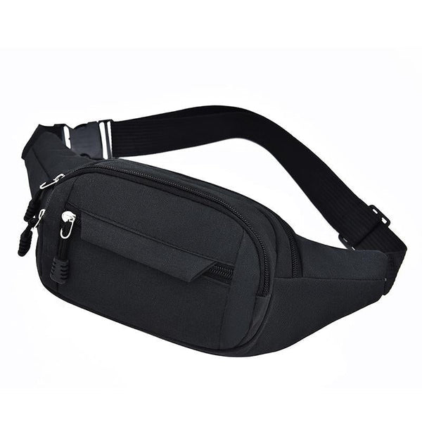 Waterproof Multi Pocket Chest Bag For Sports Black Bags