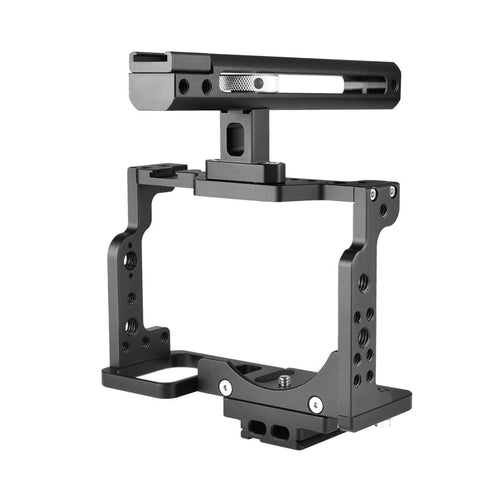 Video Camera Cage Stabilizer With Handle For Nikon Z6 / Z7 Black Stabilizers