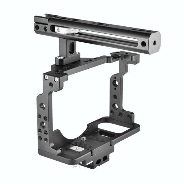 Video Camera Cage Stabilizer With Handle For Nikon Z6 / Z7 Black Stabilizers