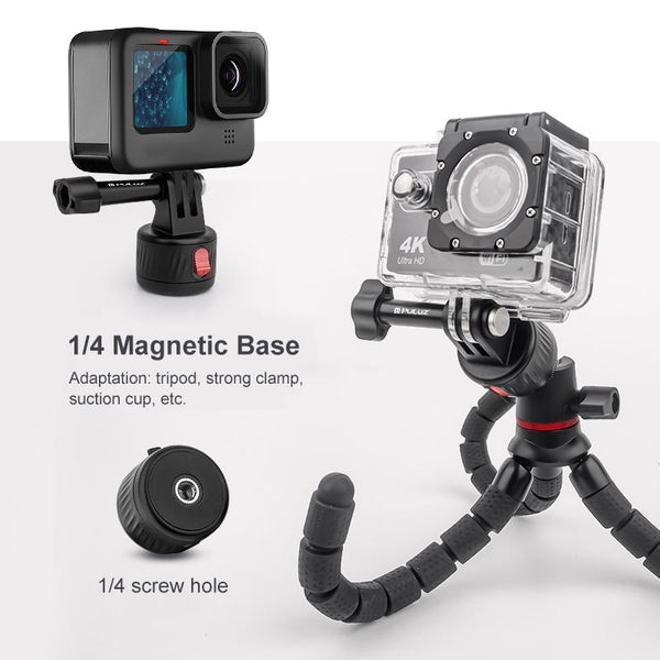 Magnetic Base Action Camera Adapter For Gopro And Devices Cables & Adapters
