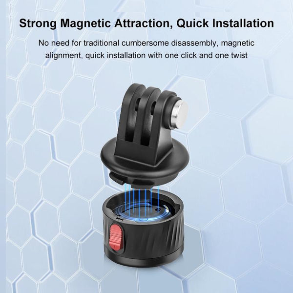 Magnetic Base Action Camera Adapter For Gopro And Devices Cables & Adapters
