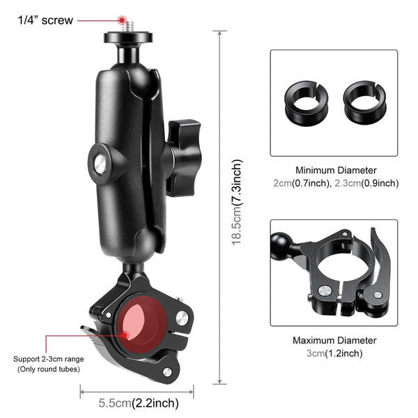 Quick Release Handlebar Mount For Action Cameras And Audio Video Accessories Other Camera & Photo Accs