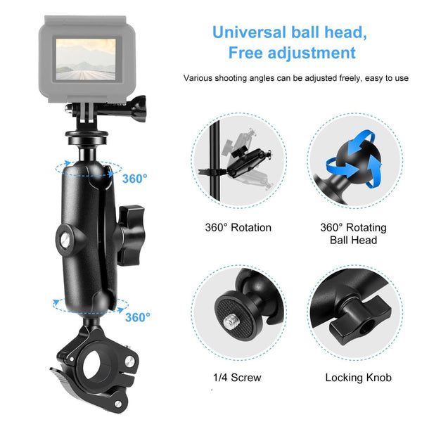 Quick Release Handlebar Mount For Action Cameras And Audio Video Accessories Other Camera & Photo Accs