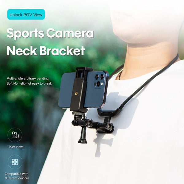 Neck Camera Holder For Hands Free Vlogging And Fpv Recording Audio Video Accessory Other Camera & Photo Accs