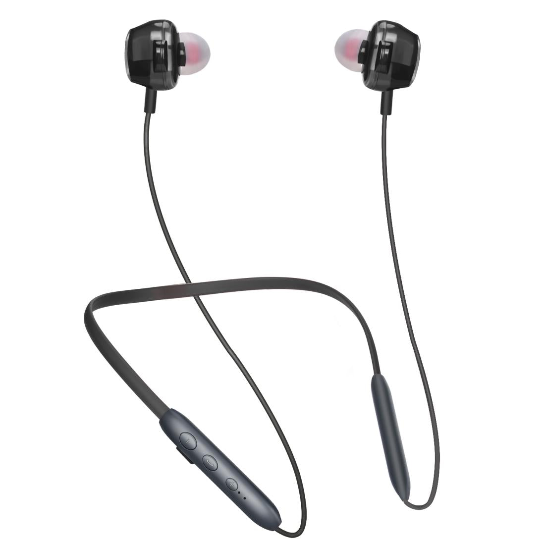 Bh I37 Wire Controlled Bluetooth 5.0 Earphone With Built In High Fidelity Microphone Black Earbuds