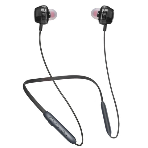 Bh I37 Wire Controlled Bluetooth 5.0 Earphone With Built In High Fidelity Microphone Black Earbuds