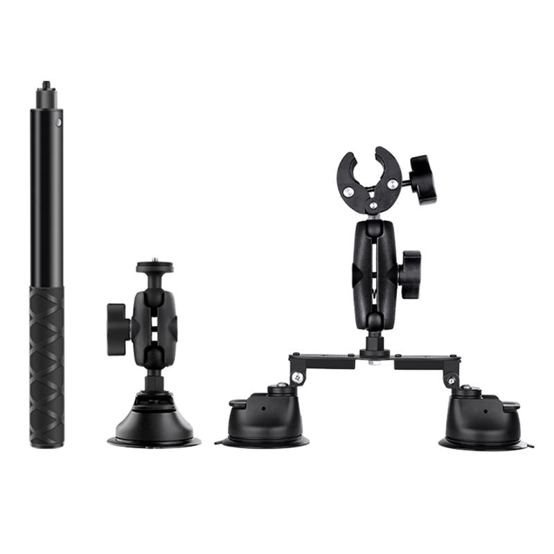 Selfie Stick Kit With Dual Leg And Single Suction Cups For Audio Video Use Selfie Sticks