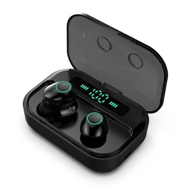Wireless Stereo Bluetooth Headset With Charging Case And Digital Display M7 Tws V5.0 Black Earbuds