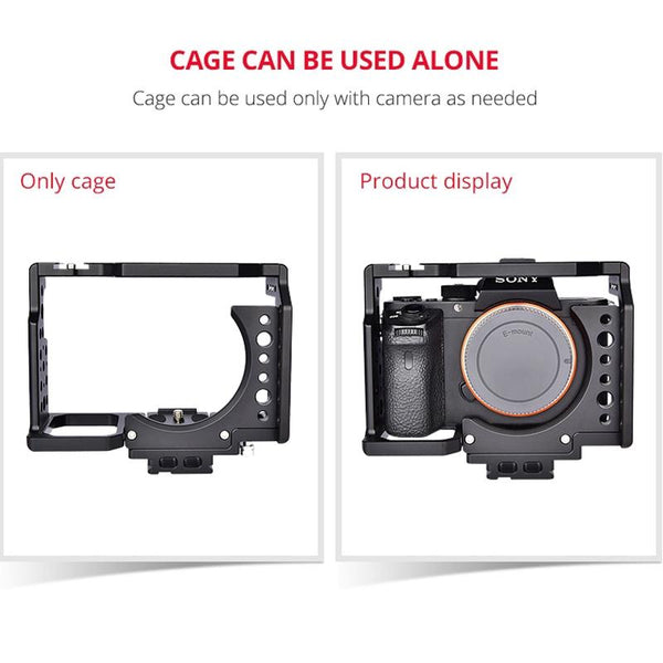 Video Camera Cage Stabilizer For Sony A7 Series Cameras Black Stabilizers